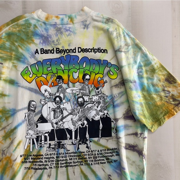 rare DEAD & COMPANY online ceramics tie dye tour concert T-shirt tee XXL top - Picture 6 of 6